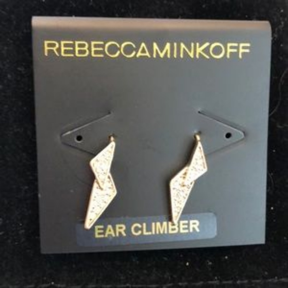 Beautiful REBECCA MINKOFF Pave’ Crystals Earrings
